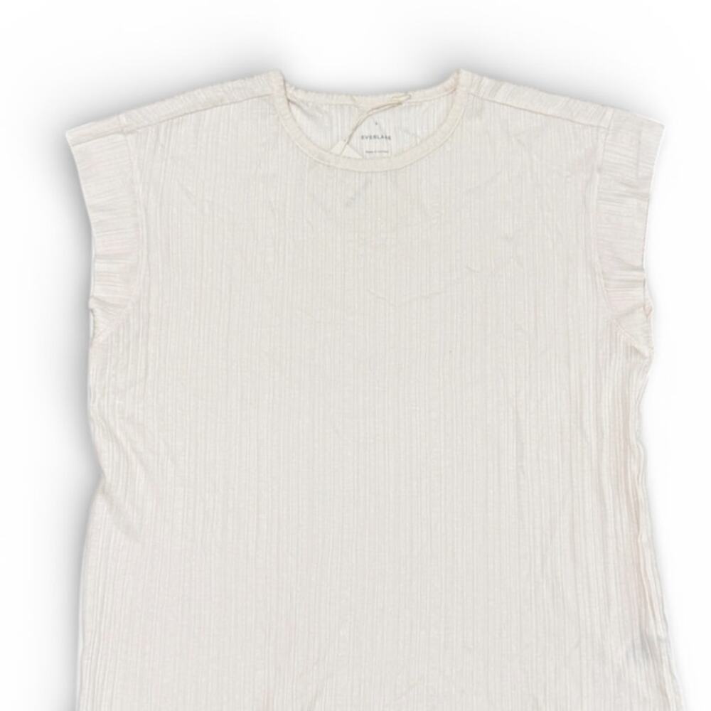 Everlane The Rib Muscle Tee in Bone size Small NWT - Picture 6 of 7